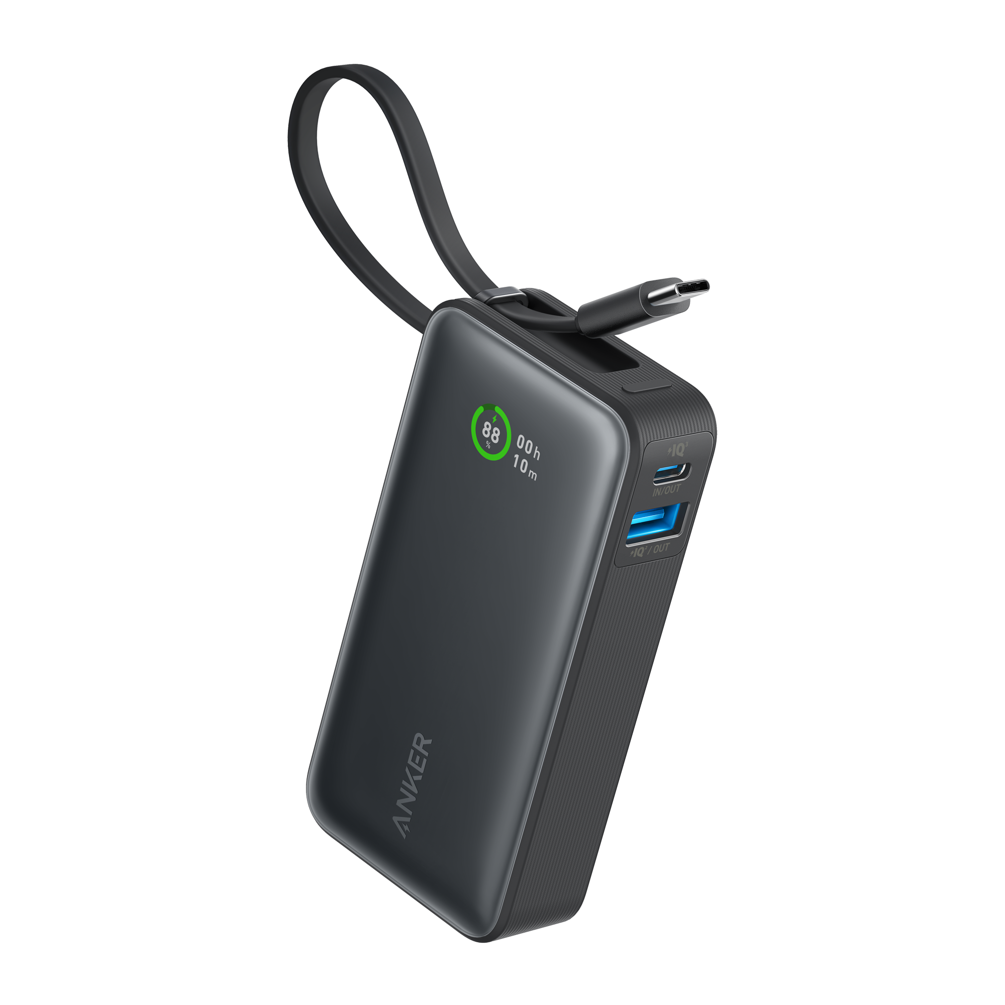 Anker Nano Power Bank 30W with built-in USB-C cable