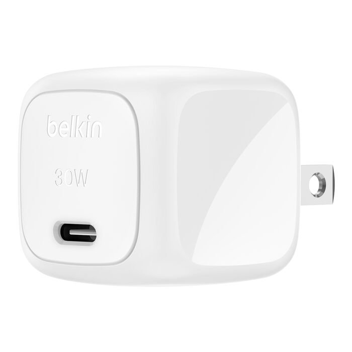 Belkin BoostCharge compact 30W USB-C wall charger, white